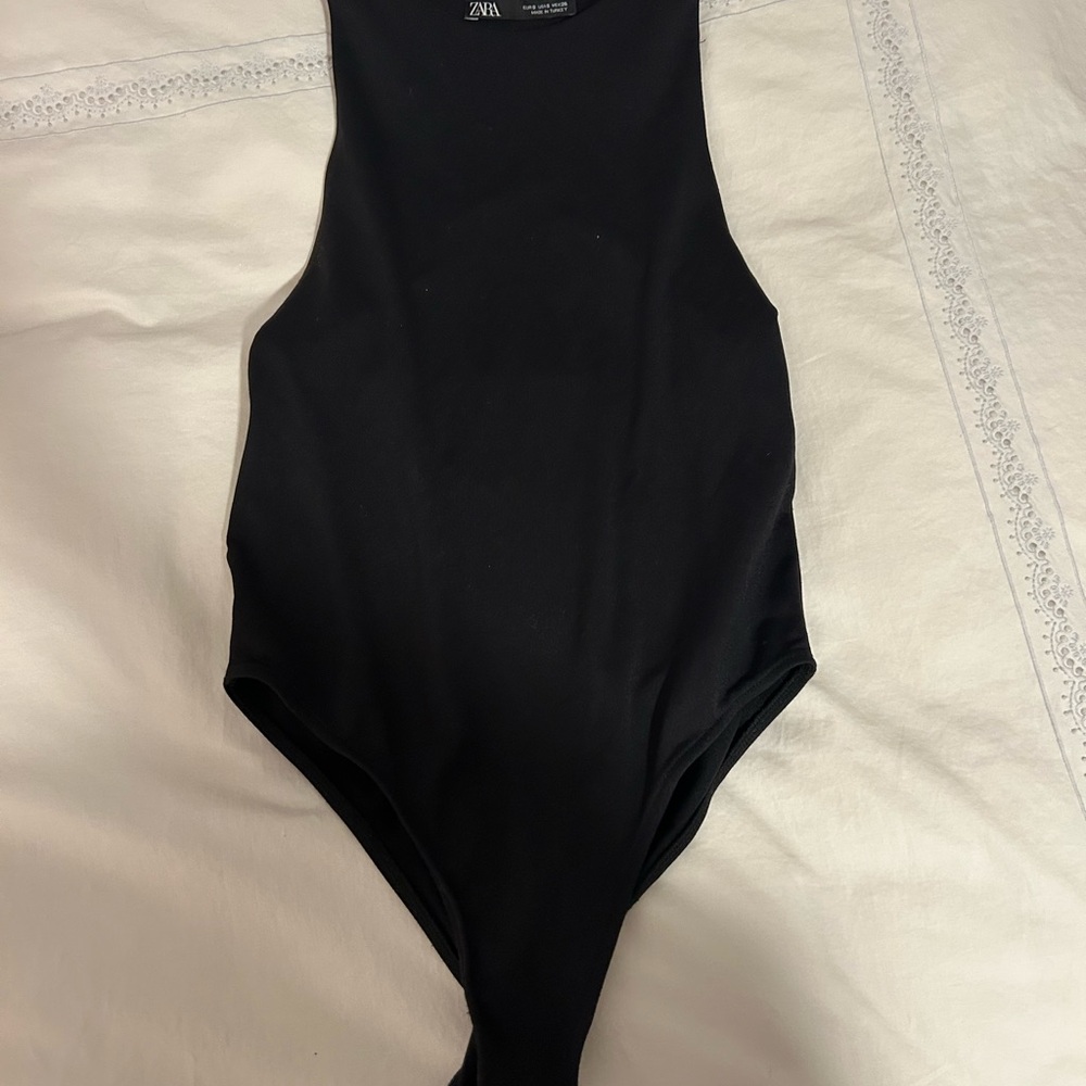 Zara Classic Black Bodysuit